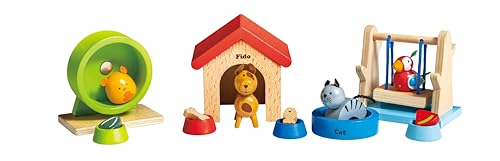 Hape Family Pets Wooden Dollhouse Animal Set 2