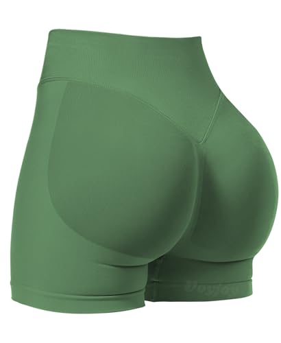 Image of VOYJOY Women Workout Impact Shorts 2.5 inch / 3.6 inch / 4.5 inch / 6 inch Scrunch Butt Booty | Tummy Control, High Waisted, Bike Short, Gentle Compression, for Women