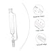 TOPPERFUN Glass Constant Pressure Separatory Funnel Laboratory Funnel for Efficient Separation for Science Education and Industrial Use