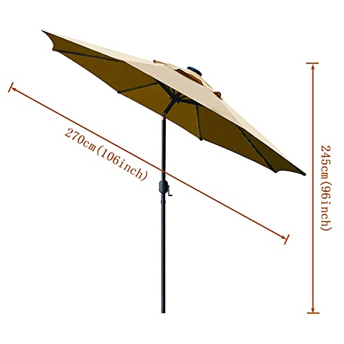 Parasol de jardín impermeable CLSDRZC con protección solar y diseño portátil 3