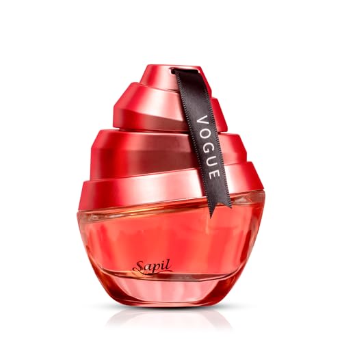 Sapil Vogue Eau de Parfum for Women – Long Lasting Amber Floral Perfume | Coffee, Almond, Jasmine & Vanilla Notes | Warm Sweet Feminine Fragrance | 3.4 oz / 100ml