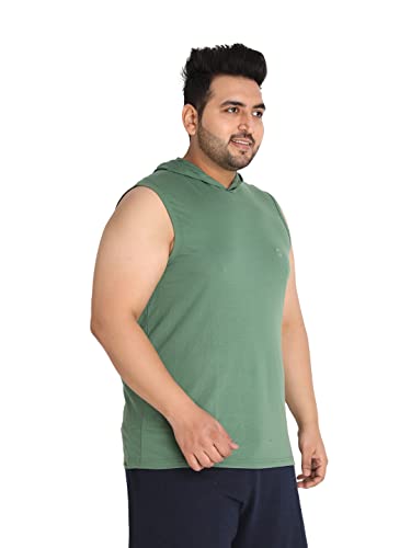 Image of CHKOKKO Men Cotton Regular Fit Tank Tops Sleeveless T-Shirt Gym Wear Vest Solid Stylish Round Neck Running Sando For Sports Workout Fitness & Casual Or Beach Wear