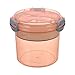 Tazze Portatili riutilizzabili per semifreddo con coperchi Tazza di Yogurt con Topping Contenitore per Cereali o d'avena Colazione a Prova di perdite Piccola Acqua in Bottiglia (Orange, One Size)