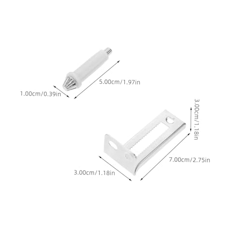 Outanaya 2 pares kit de herrajes para puerta plegable con pivotes superiores para puertas dobles, instalación fácil, previene hundimiento, para clósets y almacenamiento miniatura 2