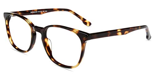 Firmoo Blue Light Blocking Glasses, Anti Eye Strain Anti Headache, Nerd Tortoise Shell Computer Glasses Blue Light Blockers Eyeglasses Women/Men