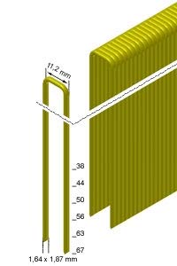 7500 Klammern Q-6774 50mm CSVHA-ETA verzinkt für Prebena Senco Würth Q BeA 180 Haubold HD7900 KL-39