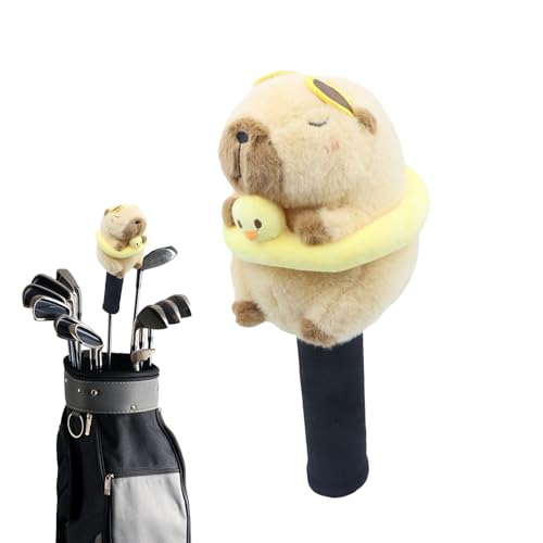 Housse en peluche avec design animal pour club de golf homme et femme bois 3 5