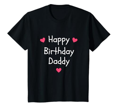 Buon Compleanno Papà Carino Bambini Cuori Papà Maglietta
