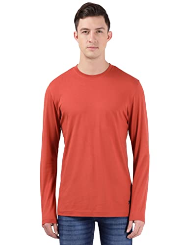 Image of Jockey AM95 Men's Super Combed Cotton Rich Solid Round Neck Full Sleeve T-Shirt