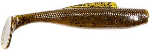 Z-Man DMIN5-46PK4 Elaztech Diezel MinnowZ Swimbait, 5" Green Pumpkin