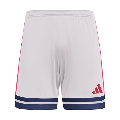 adidas Homme SQUADRA25 Short, Glory Grey/Team Navy Blue 2/Pure Ruby, XL