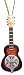 Miniature Brown Burst Dobro Resonator Guitar Christmas Ornament 4"