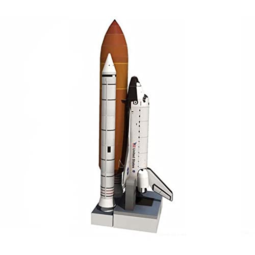 MOOKEENONE 1* Paper Rocket Model 1: 150 Space Shuttle Atlantis Handmade Space Rocket DIY (Unassembled Kit)