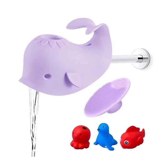 Whale Baby Bath Faucet Cover, Bathtub Faucet Protector for Kids Safety, Bath Spout Cover for Baby, Tub Faucet Covers