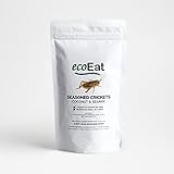 ecoEat Edible Insects Seasoned Crickets Edible Bugs Edible Dehydrated Crickets - Coconut & Sesame Flavor - Snack Gift (15g)