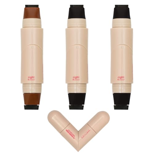 Winged Eyeliner Stamp Eyeliner Stamp Pen for Quick Daily Makeup Wing Liner Stamping Tool with Rotating Tips 3-Piece Set in Black and Brown Colours Suitable for Various Eye Shapes and Skin Types