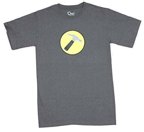 Dr. Horrible Sing A Long Blog Girls Juniors T-Shirt - Captain Hammer Logo (Large) Gray