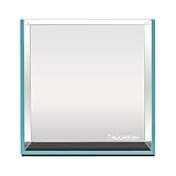 Aquatop High Clarity Low Iron Glass Cube Aquarium, 7.1 Gallon – 5mm Thick Glass – Slim Design – Ideal for Fresh & Saltwater – Desktop Tank with Silicone Sealing