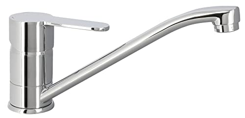 Edouard Rousseau - Mitigeur Évier BORN Chromé - Fabrication Française - Certifié NF - Bec Mobile