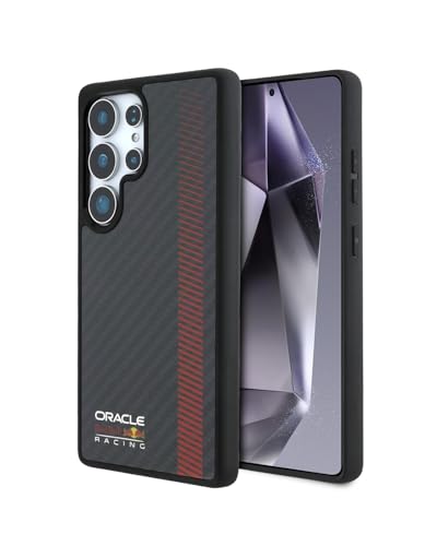 Image of CG MOBILE REDBULL Racing [Official Licensed], Real Carbon Fiber with Magnetic System and Powerbar Protective Case /Cover Designed for Galaxy S25 Ultra - Black