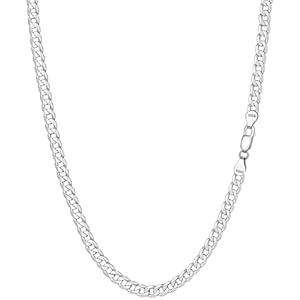 PROSTEEL 925 Sterling Silver Cuban Link Chain Necklace for Men, Dainty Figaro Chains, Solid & Shiny, 3mm/5mm, 14-28 inch, Come with Box 22.0 Inches Cuban Chain-5mm