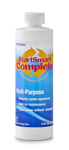 TLC Products StartSmart Complete Freshwater Aquarium Cycle Starter & Beneficial Nitrifiers, Supports Clear Water & Biofiltration, Reduces Excess Sludge, 12 oz (355 ml)