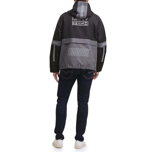 Image of DKNY mens Dkny Men's Taslan Performance Hoody With Reflective Detail
