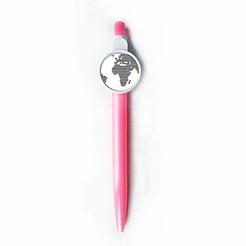 Stylo à bille rétractable bleu motif carte du monde pour le bureau