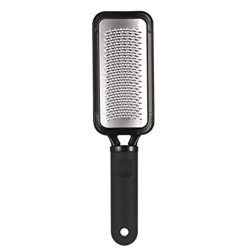 Callus Remover Foot File for Feet, Perfect Health Foot Care in Pedicure Tools to Remove Hard Skin, Can Be Used on Both Wet and Dry Feet, Surgical Grade Stainless Steel File - Black