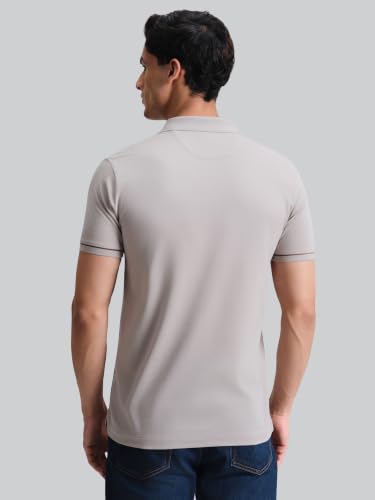 Image of XYXX Men's Apex Mercerized Cotton Striped Collar Pique Polo T-Shirt