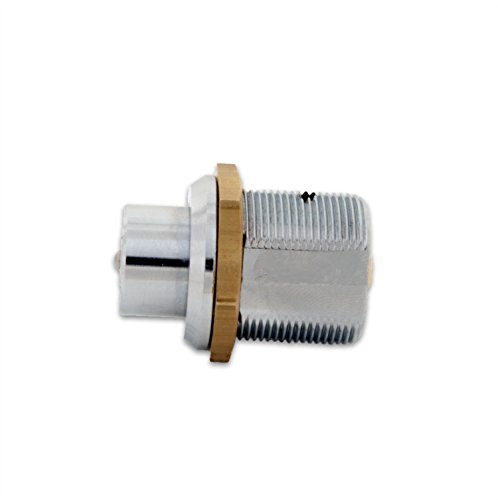 FJM Security 2610B-KA Tubular Push Lock with Chrome Finish, Keyed Alike - Thumbnail 2