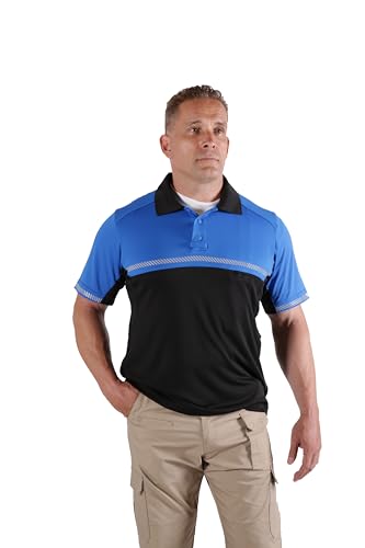 RYNO GEAR 100% Polyester Jersey Knit Two Tone Bike Patrol Polo Shirts4