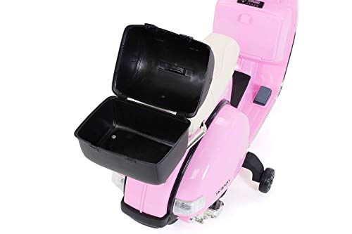 Actionbikes Motors Kinder Elektroroller Vespa PX150 - Lizenziert - 2x18 Watt Motor - Eva Vollgummi Reifen (Pink) - 2