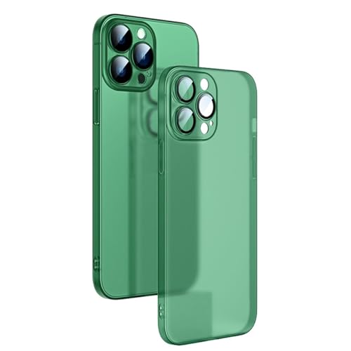 Coque iPhone 13 Pro Max verte ultra fine avec revêtement anti-rayures