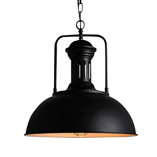 AOBOLA Industrial Chandelier Retro Chandelier Metal Ceiling Lighting Fixtures 2 Sets of Packs 16 Inch Large Chandelier Cafe Room Restaurant Club Corridor Bedroom (Black)