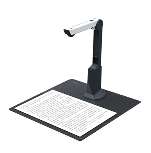 Escáner de Documentos Escáner de Documentos con visualizador de cámara OCR for enseñanza, escáneres de Formato USB 13-25MP HD A4 for Ordenadores portátiles y PC(13MP A4 OCR)