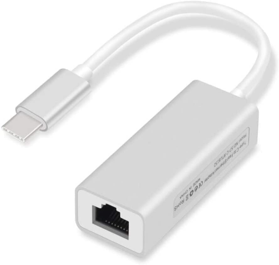 USB C to Ethernet Adapter RJ45 LAN 10/100 Mbps, Type C Wired Network Converter, Thunderbolt 3 Compatible for Laptop, MacBook Pro, Surface, Galaxy Devices-image-32