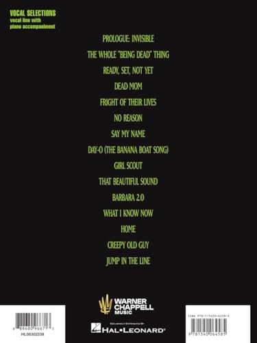 Beetlejuice:The Musical | Vocal Selections By Eddie Perfect | Piano, Vocal Sheet Music Songbook for Broadway Musical Fans | Music Book for Singers, Performers, Voice Coaches, Pianists - Image 2