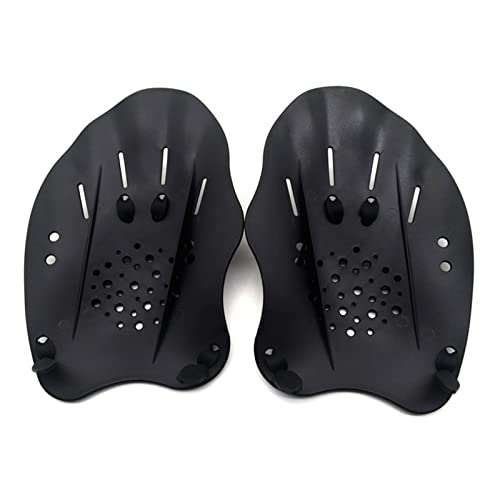 Swimming Paddles for w/Adjustable Straps Professional Swim Hand Paddles Swimming Fins for Training Power Strength Techn