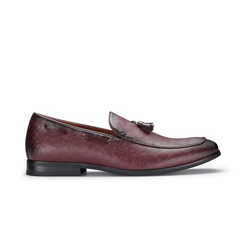 Image of Ferro Aldo Men's Premium Moc Toe Loafers | Casual & Dress Styles with Tassels & Horsebit Buckles