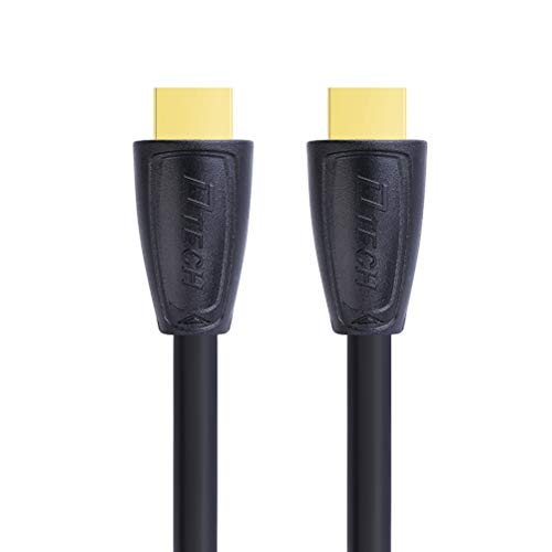 Dtech 4K Hdmi 2.0 Cable 1080P 144 Hz 2K 3D High Speed Hd Type A Male To Male Cord With Gold Plated Connector (Black, 2.5-Feet) #TOP4