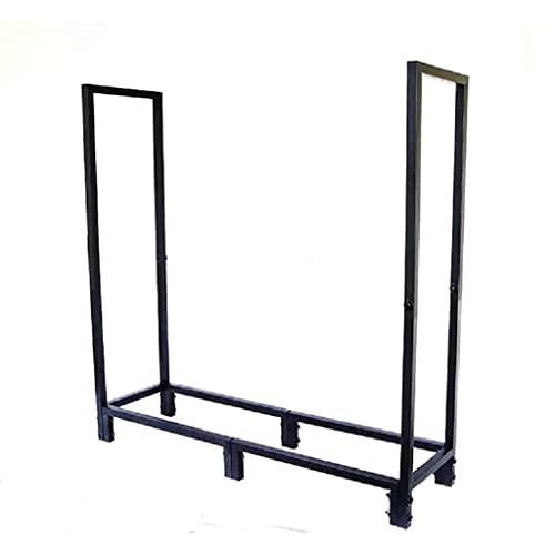 GLETSF Estante De Leña De Hierro En Forma De S para Sala De Estar, Desmontaje, Estante Organizador De Piso De Madera con Estante De Exhibición, Sistema De Estanterías para Leña Resistente