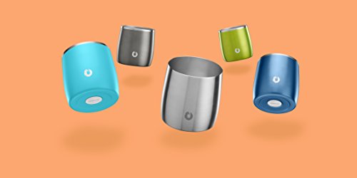 Snowfox Elegance Collection Insulated Stainless Steel Old Fashioned/Whiskey Glasses, Whiskey Rocks Glasses, Set Of 2, Soft Blue #TOP6