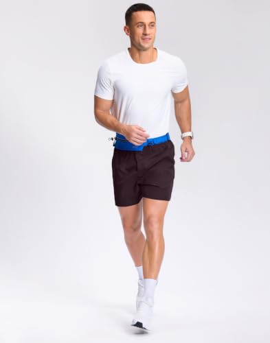 Image of GGJ Men's Lightweight Athletic Shorts with 2 Zipper Pockets 7 inch /9 inch /5 inch Gym Workout Running Quick Dry Tennis Shorts for Men