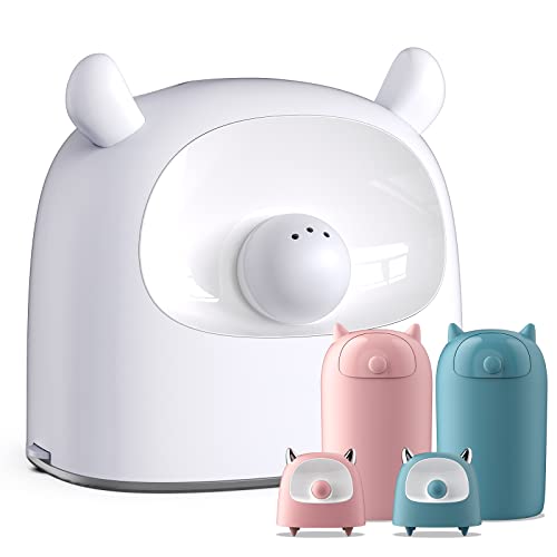 Image of Mifenney Humidifiers for Baby, Baby Humidifiers for Nursery, 500ML Small Humidifiers for Bedroom Baby Quiet Auto Shut-Off and Night Light, Cute Plant Humidifiers White