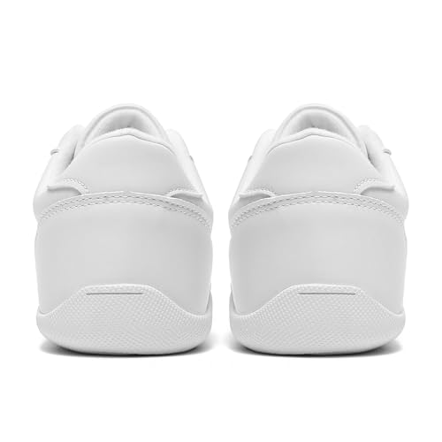 Cheer Shoes for Girls Womens White Cheer Shoes Youth Cheerleading Shoes Competition Sports Training Athletic Comfortable Flats Breathable Soft Kids Cheer Sneakers4