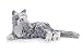 Joy for All Robotic Reclining Silver Grey Cat - for Age Related Memory Loss & Caregivers