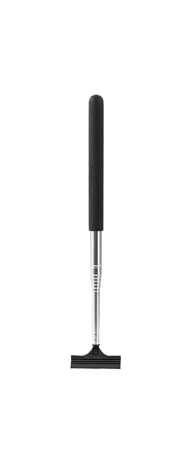 Black Pink Retractable Portable Mirror Squeegee, Fog Cleaner(Black)