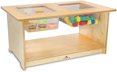Whitney Brothers WB1854 Toddler Sensory Table, Natural UV