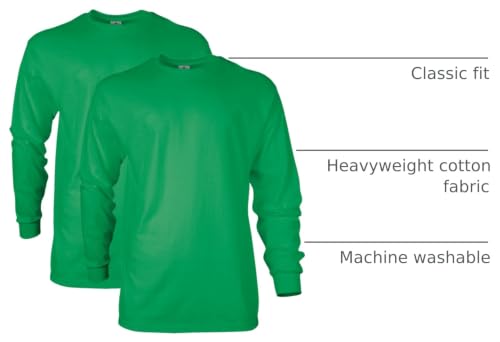 Image of Gildan Adult Ultra Cotton Long Sleeve T-Shirt, Style G2400, Multipack